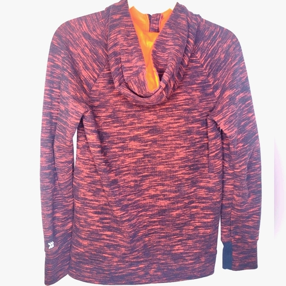 All In Motion Hoodie Black Orange Size Large Full-Zip Front Pockets Nice 🧡 - Picture 3 of 4